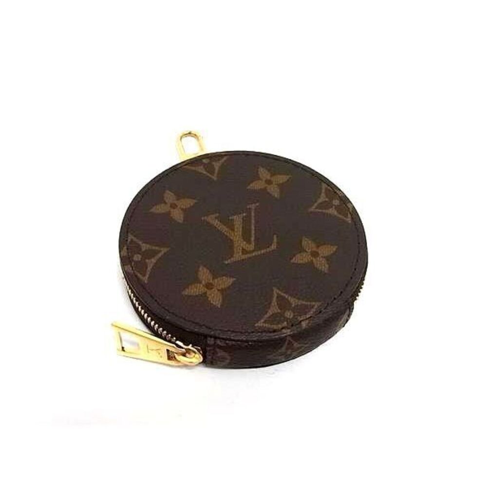 LOUIS VUITTON Monogram coin wallet Case Purse Wallet Bag Charm Brown